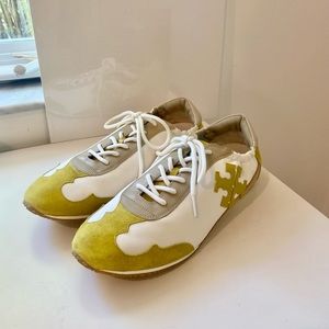 Tory Burch Calfskin Retro Sneaker